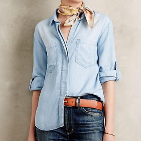 Anthropologie Tops - 📦 🚚 EVERYTHING MUST GO! Anthro/Cloth & Stone Chambray Top | Sz S
